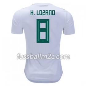 Fußballtrikots Mexiko H.Lozano 8 Auswärts Trikotsatz WM 2018